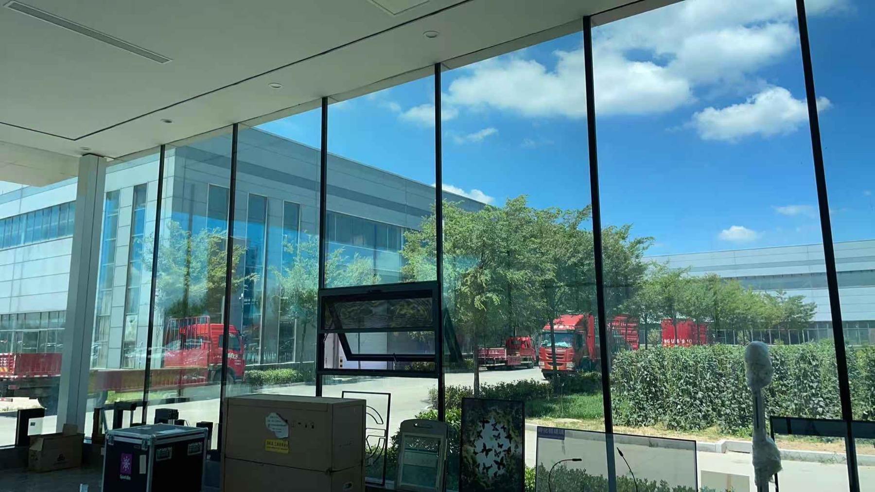 Insulated glass units prepared in production area